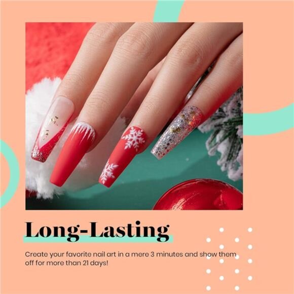 Beetles Nail Foil Glue Gel 2 Bottles 15ML with 20PCS Flower Butterfly and Metal - Picture 3 of 7